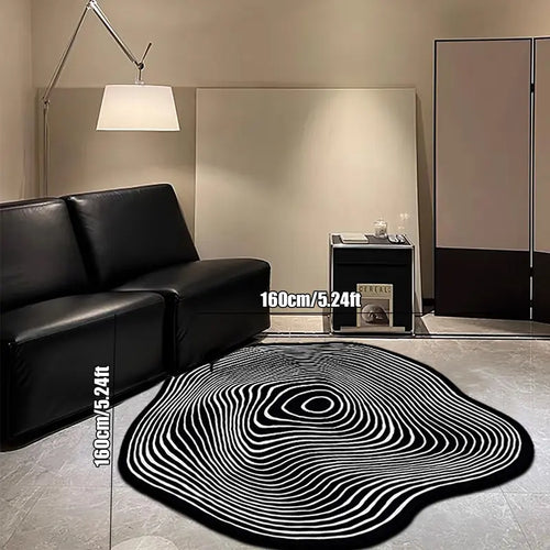 Irregular Creative Pattern Floor Mat — 1-Piece Set — Non-Slip, Soft Rug