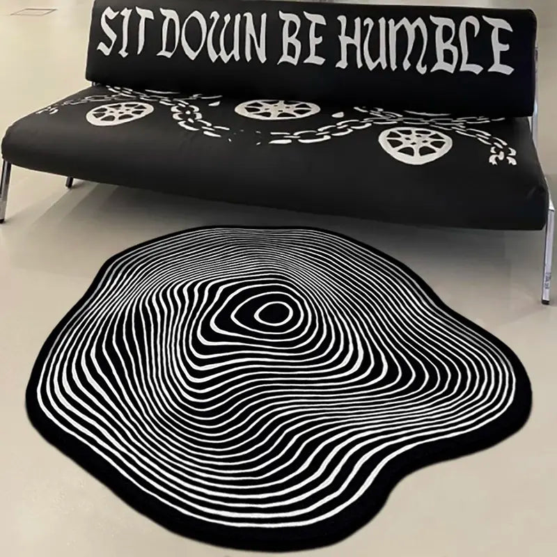 Irregular Creative Pattern Floor Mat — 1-Piece Set — Non-Slip, Soft Rug