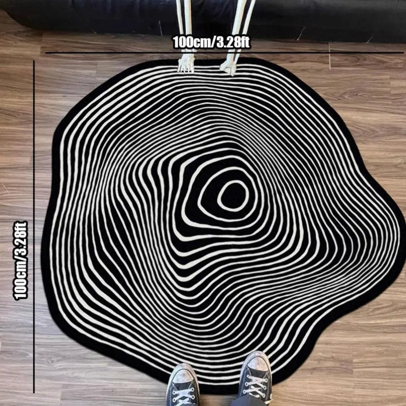 Irregular Creative Pattern Floor Mat — 1-Piece Set — Non-Slip, Soft Rug