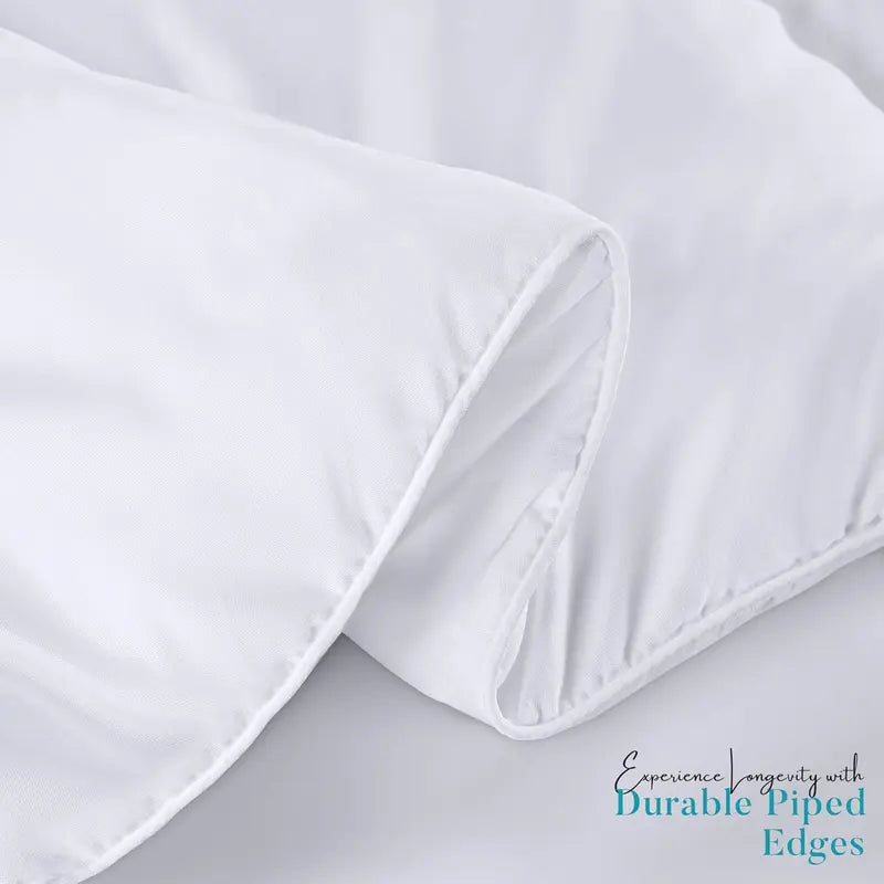 Down Alternative Duvet Insert — Quilted Comforter with Corner Loops, Box-Stitched, Double/Large Size